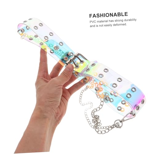 BESPORTBLE Double Grommet Belt Fashionable Waist Accessory for Dresses Trousers Durable Eye Catching for Elevating Style Showcasing Elegance3