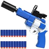 ATONGMU Electric Motorized Toy Revolver Foam Shooting Gun 20pcs Elite Darts for Nerf Guns Toy Pistol...