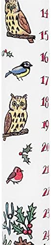 Traditional Countdown to Christmas Advent Candle | Winter Birds Dinner Candle | Christmas Candle Advent Candles