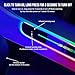 Custom Car Logo or Text LED Door Sill Lights, Automatic Sensing 7 Colors/12 Changing Modes, Wireless Design Led Atmosphere Car Welcome Lights, Suitable for All Cars