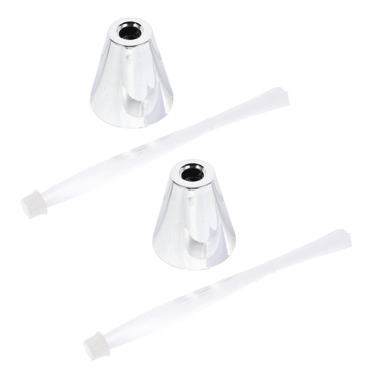 Lurrose 2pcs Color Changing Fiber Optic Lamp Decorative Ambient Light for Home Battery Powered Easy to Use Creates Warm Atmosphere with Dynamic Colors