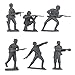 BMC CTS WW2 German Infantry Plastic Army Men - 32pc Gray Soldier Figures