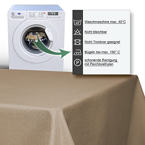 Tovaglia 110 x 140 cm, marrone, rettangolare