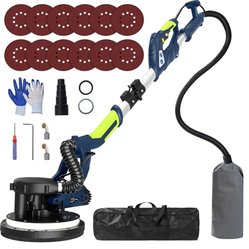 Drywall Sander with Vacuum, IMQUALI® 6.8A 750W Electric Sander Tool with 7 Variable Speed...