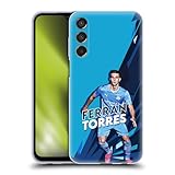 Head Case Designs Officially Licensed Manchester City Man City FC Ferran Torres 2021/22 First Team Soft Gel Case Compatible with Samsung Galaxy M15/F15 5G