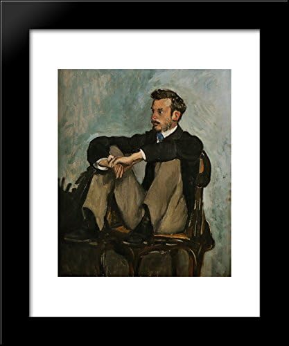 Portrait of Auguste Renoir 20x24 Framed Art Print by Frederic Bazille