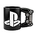 Produktbild Playstation 3D Tasse Logo XL Controller PS4 - schwarz/weiß, Bedruckt, 100% Keramik, in Geschenkverpackung.