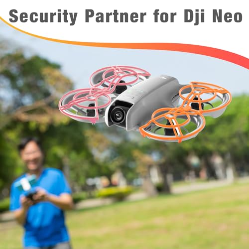 Image of Propeller Guard Protector for DJI Neo, Anti-collision & Anti-interference Rings, Pink