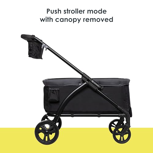 Image of Baby Trend Expedition LTE 2-in-1 Stroller Wagon, Madrid Black