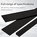 NEDHDEN ABS Plastic Flat Strip Black 500mm x 35mm 2PCS Solid ABS Flat Bar Engineering Plastic Bar Stock Easy Cut Drill DIY Fabrication Industria Enclosure,6mm