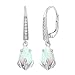 Produktbild SILVEGO Damen Ohrringe CLARISSA aus 925 Sterling Silber mit synthetischem weißem Opal