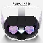 (1 Pack) VR Lens Protector Cover Dust Proof Cover for Quest 3S / Valve Index/Quest 3 / Quest 2 / Quest, Washable Protective Sleeve Sunlight Blocking Anti-Scratch and Anti-Dust - Black