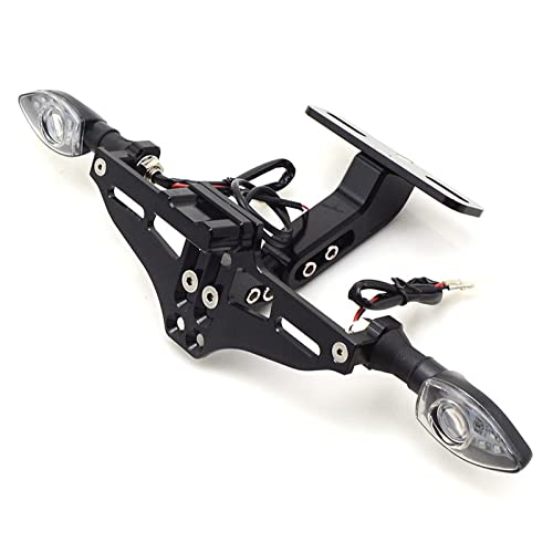 Support de plaque moto pour balades et trajets urbains Honda Grom et CTX700N avec éclairage