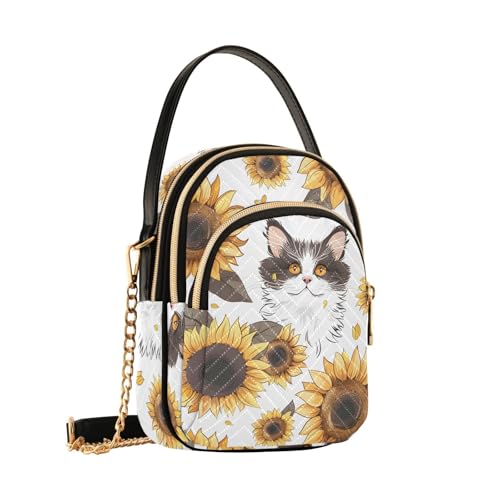 Sac à main chat mignon et tournesol pour vos sorties en ville