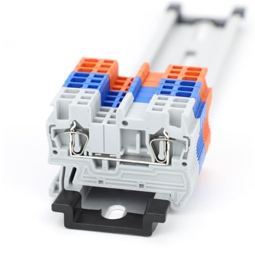 Conector de jaula ST1.5 con resorte para cableado de carril Din, 100 unidades 2