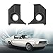 LQI Speaker Kick Panels with Speaker Holes Pair Compatible with Ford Mustang Convertible 1967 1968, Black Left and Right Speaker Kick Panel