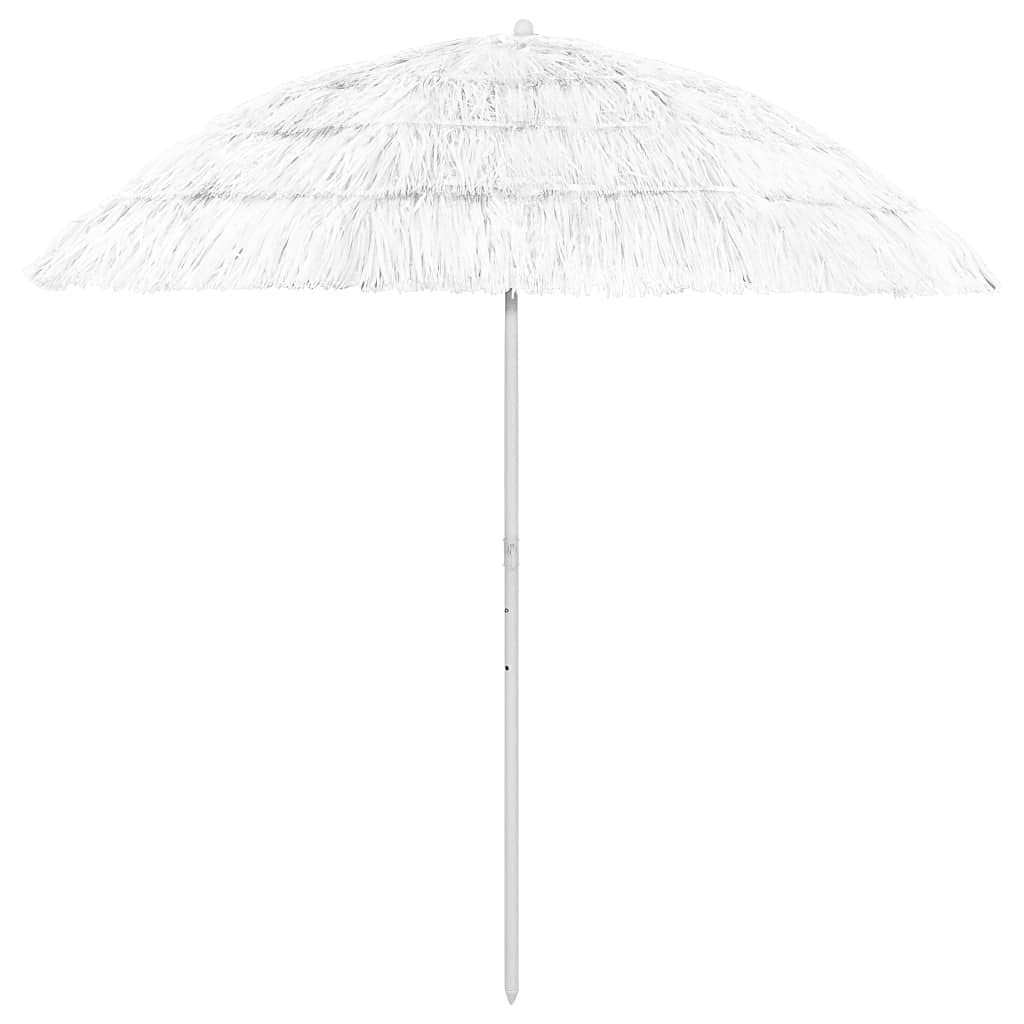 AIJUUKJP Furniture Home Tools Hawaii - Sombrilla de playa blanca 240 cm, blanco