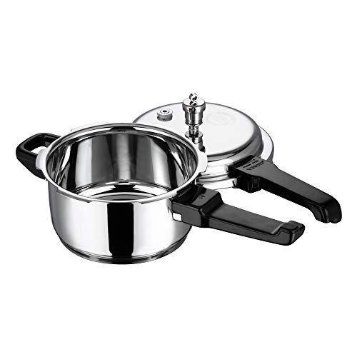 Vinod V-2L Stainless Steel Sandwich Bottom Pressure Cooker, 2-Liter,Silver,Medium #TOP2