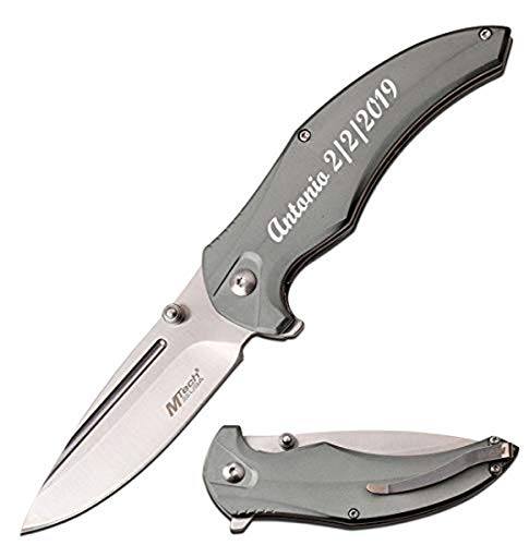 GIFTS INFINITY Free Engraving Pocket Folding Knife (MT-1035GY)