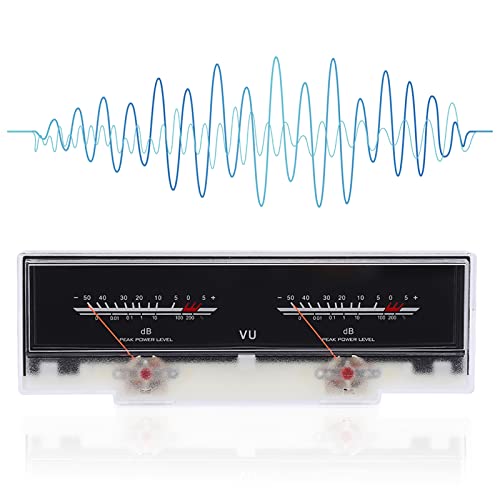 EVTSCAN VU Audio Meter, VU Meter, P‑78WTC VU Meter Power Db Meter con retroilluminazione Sound Audio Level Tester per Auto da casa