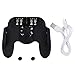 Annadue Smartphone Gamepad, Handy Gamecontroller, Wärmeableitung Gamepad, Griff mit Lüfter, Schnellkühlung (schwarz)