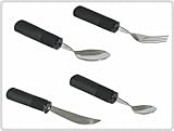 spülmaschinengeeignet Besteck-Set, 4tlg. Good Grips - Messer, Gabel, Esslöffel und Teelöffel