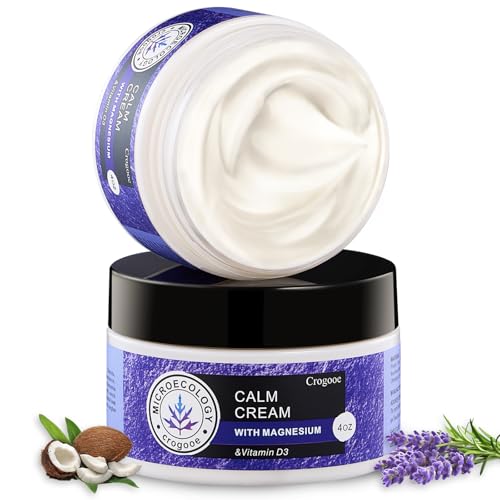 APLEFBE 2025 Updated Magnesium Cream for Sleep: Nighttime Magnesium Lotion Deep Hydration Skin Care for Kid Men Women (Lavender)2PC