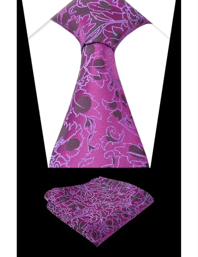 Image of Alizeal Mens 3.15'' Light Color Rustic Tie Handkerchief