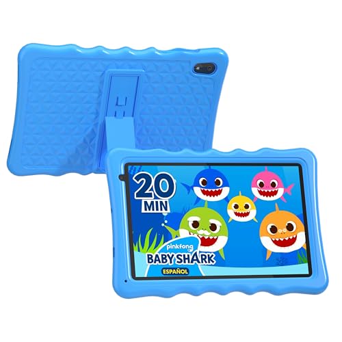 Tibuta Tablet per bambini 10 pollici Android 13 Tablet, 4GB RAM+32GB ROM (128 GB Espandibile), Controllo Parentale, Bluetooth, WiFi, App Pre-installed, Educativo con Custodia(Blu)