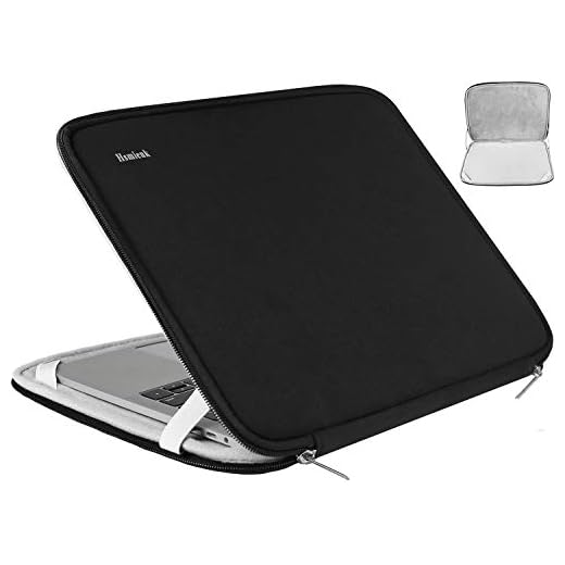 Hsmienk Housse de Protection Durable et résistante aux Chocs pour Ordinateur Portable 15,6", Compatible avec HP, ASUS, Lenovo, Acer, Notebook, Ordinateur, Noir