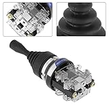 Cosiki Momentaner 2NO-Joystick-Schalter, Gummihülsenabdeckung, Rückschalter für Automatisierung und Sicherheitsbereich