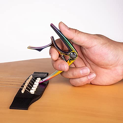 EXENXA Flanger Guitare Capo Universel Multi Couleur en Alliage De Zinc Métal Changement Rapide Pince Acoustique… - Les Beatles, Paul McCartney, John Lennon, RIngo Starr, George Harrison EXENXA Flanger Guitare Capo Universel Multi Couleur en Alliage De Zinc Métal Changement Rapide Pince Acoustique… – Image 5