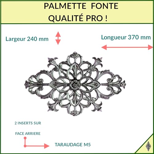 Palmette décoration fer forgé sublimer entrée maison - 6