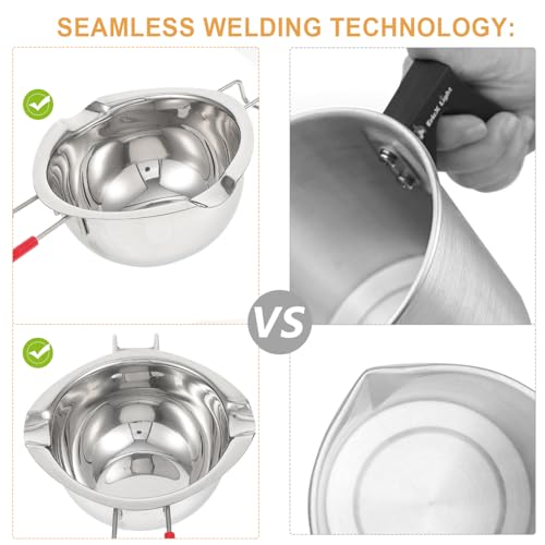 Casserole à fromage PRETYZOOM avec manche ergonomique et bec verseur intégré