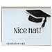 Braille Graduation Card Nice Hat Large Print Accessible Congrats Grad Card Tactile Graduation Cap Inclusive Greeting Card A2 Size 4.25 x 5.5 College Graduation from High School