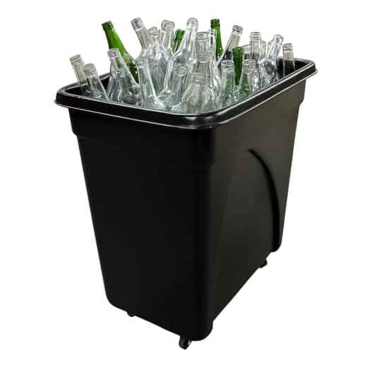 Chabrias Mobile Glass Bottle Recycling Bin