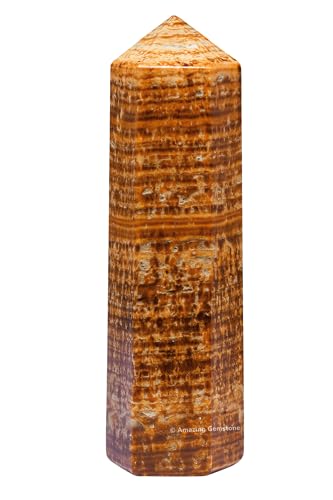Image of Amazing Gemstone Large Aragonite Crystal Towers ~ Natural Healing Crystal Point Obelisk for Reiki Healing and Crystal Grid (5.5 inch to 6 inch Inch)
