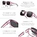 HAOLOTA Fit Over Glasses Sunglasses for Women Men Polarized Classic Rectange Fitover Shades UV Protection Size M