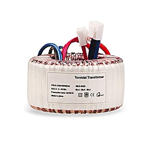 ATO 50VA Toroidal Transformer, Single Phase Stable Toroidal Transformer Amplifier,230V to 2 * 12V, Power Toroidal Transformers, for Electrical Control, Medical Equipment