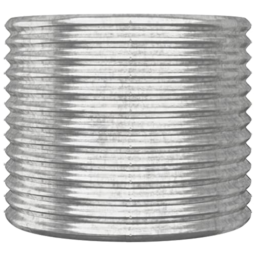 Bancal alto de metal redondo de 80x68 cm para hierbas y hortalizas 4
