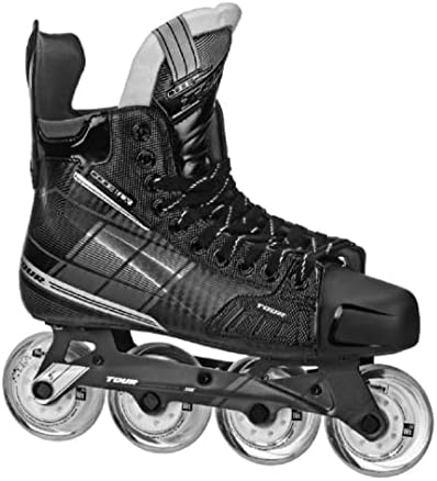 TOUR Unisex Code LX Sr Inline Hockey Skate, Adult, Black, 8 M US