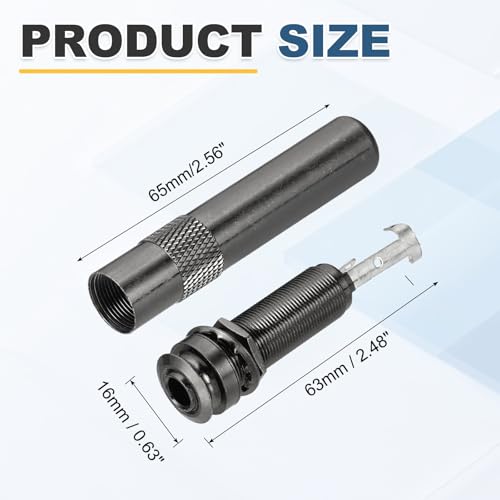 Prise jack cylindrique 6,35 mm MECCANIXITY en métal gris acier pour guitare - 2