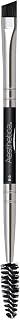 Aesthetica Pro Series Double-Ended Eyebrow Brush & Spoolie - Angled Precision Brow Tool for Powders, Waxes & Gels, Vegan Cruelty-Free