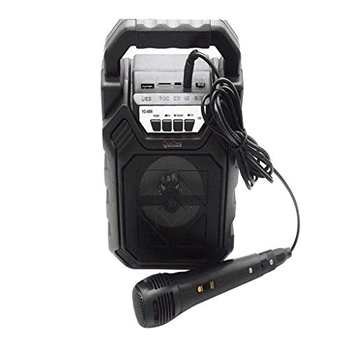 Baoblaze Alto-falante Bluetooth Sem Fio Ao Ar Livre Com Caixa De Som HIFI De Subwoofer De Microfone