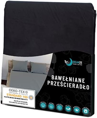 Prześcieradło z bawełny w kolorze czerwonym  na materac 70 x 200 x 12 cm, wolne od chemikaliów (Oeko TEX), prześcieradło z pełną gumą