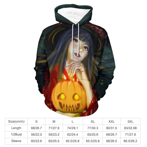 Pull Sorcière Rouge UMENG sweat à capuche unisexe confortable taille S