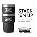 YETI Rambler 8 oz Stackable Cup, Stainless Steel, Vacuum Insulated Espresso Cup with MagSlider Lid, Black