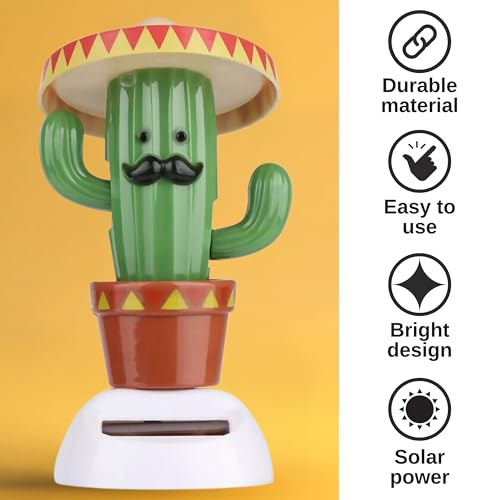 Brinquedo de cacto dançante movido a energia solar – Brinquedos solares animados dançarinos balançan
