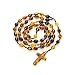 Catholic Rosary-Christian Handmade Amber Necklace With a Cross