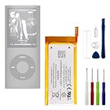 LNANMUXI Nano 5 3.4V 250mAh Battery, Compatible with iPod Nano 5th Gen 5G 8GB 16GB 616-0467,Comes with a Battery Installation Tool